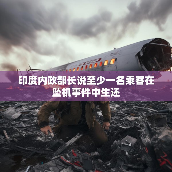 印度内政部长说至少一名乘客在坠机事件中生还