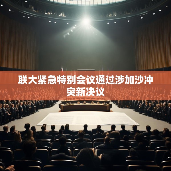 联大紧急特别会议通过涉加沙冲突新决议