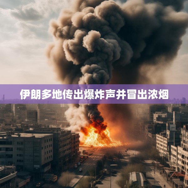 伊朗多地传出爆炸声并冒出浓烟