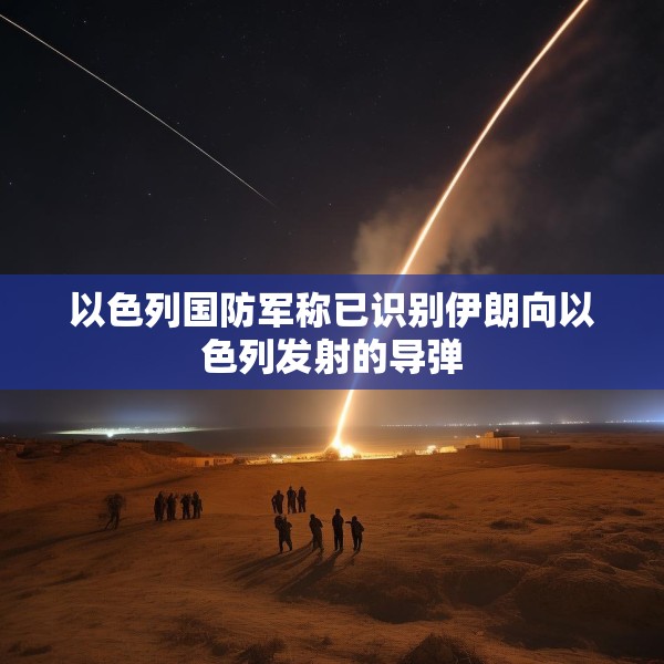 以色列国防军称已识别伊朗向以色列发射的导弹