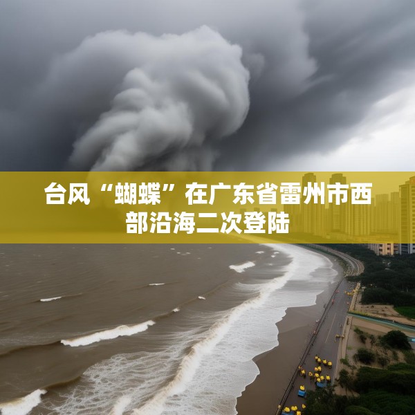 台风“蝴蝶”在广东省雷州市西部沿海二次登陆