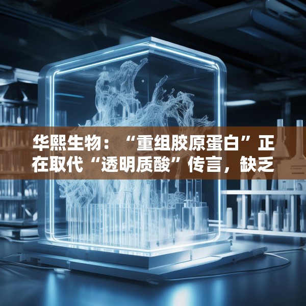 华熙生物：“重组胶原蛋白”正在取代“透明质酸”传言，缺乏真实数据支持