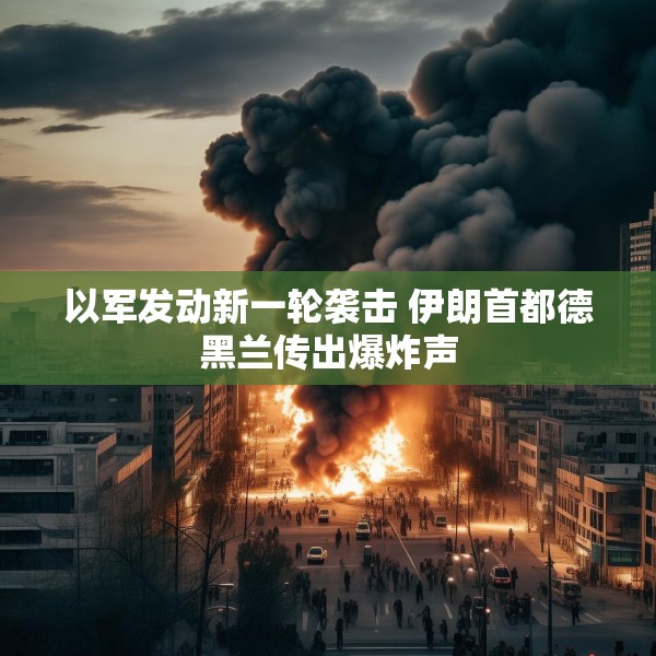 以军发动新一轮袭击 伊朗首都德黑兰传出爆炸声