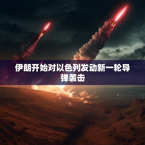 伊朗开始对以色列发动新一轮导弹袭击