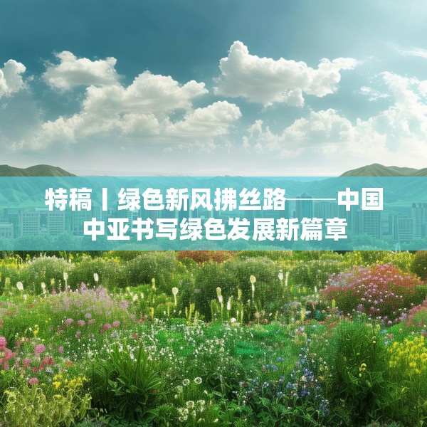 特稿丨绿色新风拂丝路──中国中亚书写绿色发展新篇章
