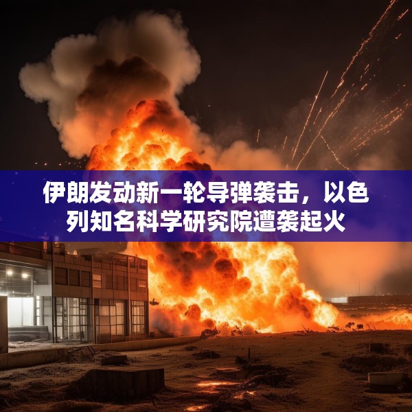 伊朗发动新一轮导弹袭击，以色列知名科学研究院遭袭起火