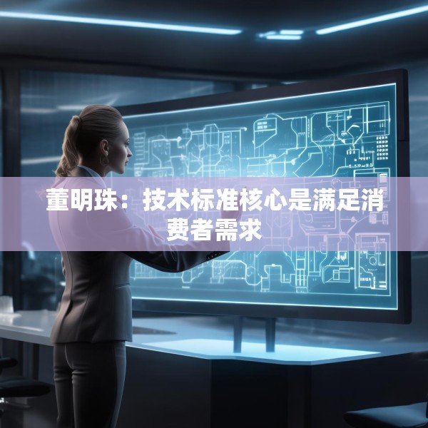 董明珠：技术标准核心是满足消费者需求