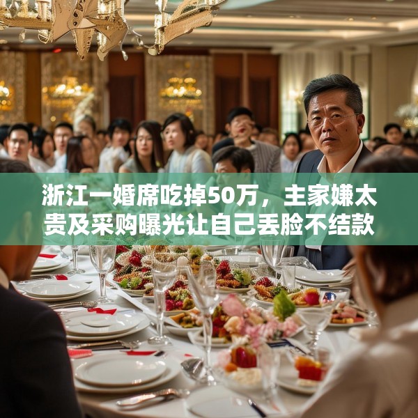 浙江一婚席吃掉50万，主家嫌太贵及采购曝光让自己丢脸不结款，律师：恶意拖欠可起诉