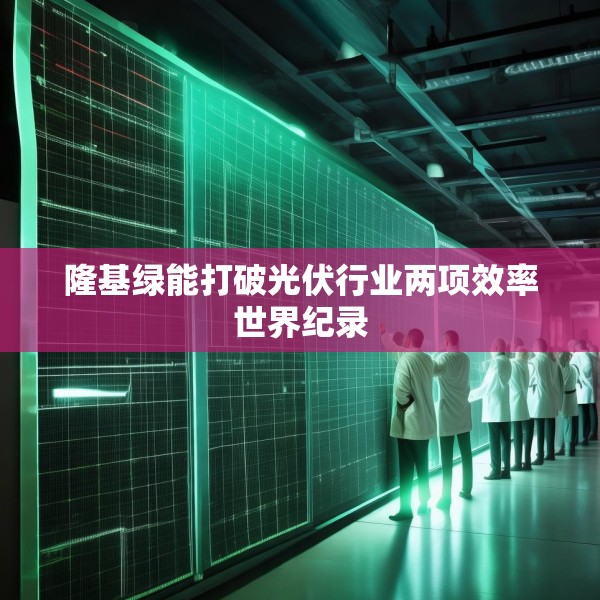 隆基绿能打破光伏行业两项效率世界纪录