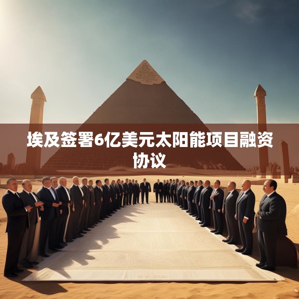 埃及签署6亿美元太阳能项目融资协议